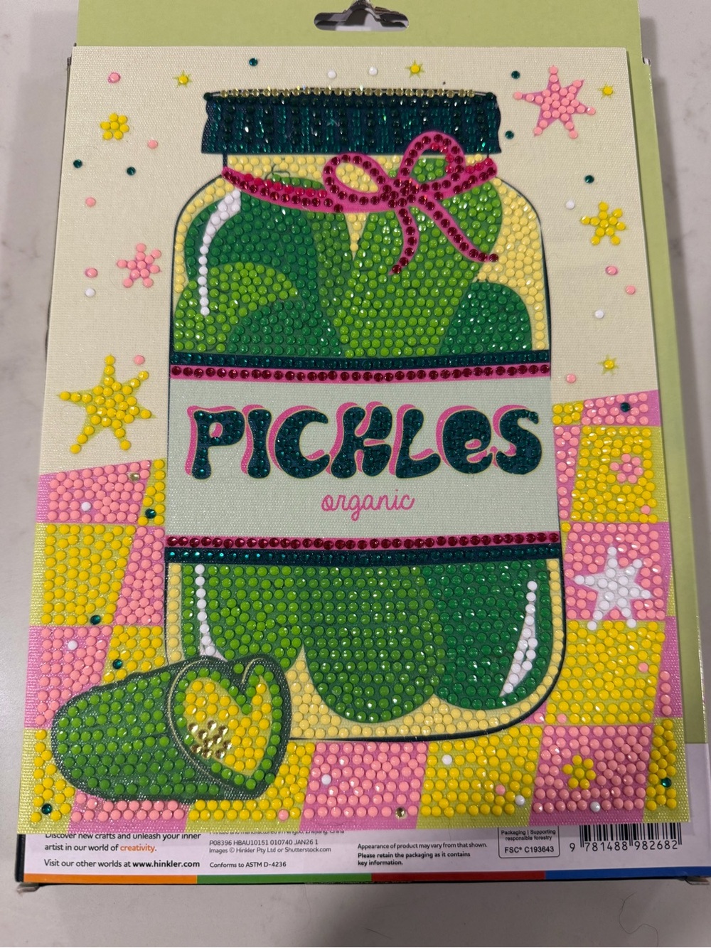 Viral Pickle Jar Diamond Art - Completed!